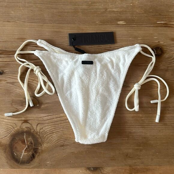 TRIANGL TIE BOTTOM ONLY COCONUT TERRY NO BAG NEW WITH TAGS - Picture 2 of 6